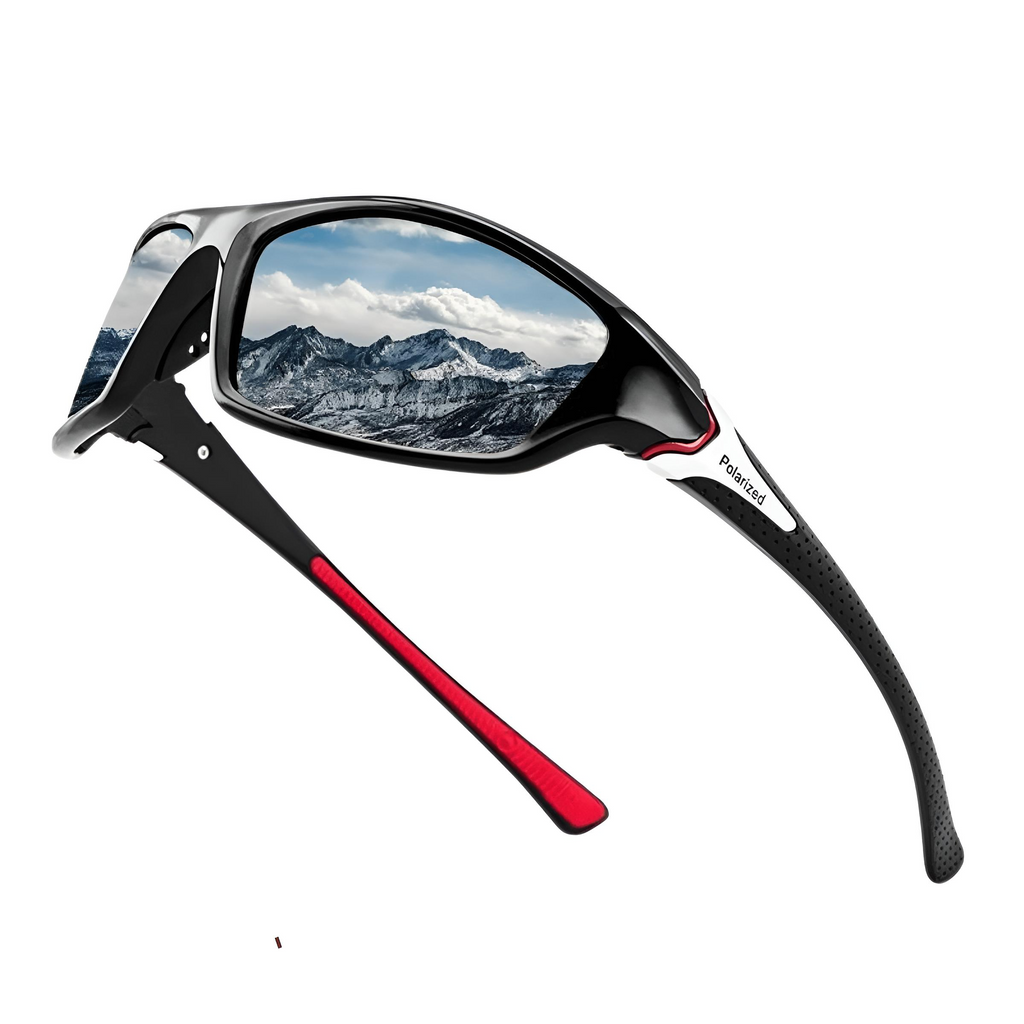 Drestiny-Black and Red-Men's Luxury Driving Sunglasses - HD Polarized!