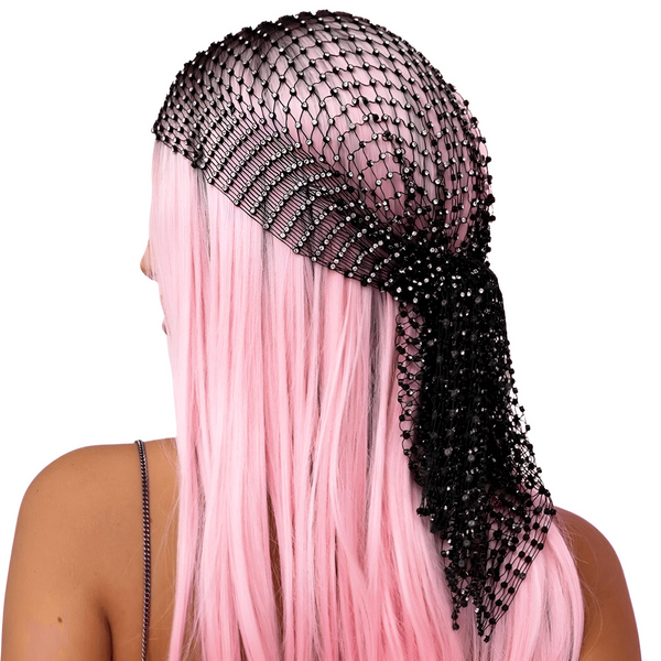 Glamorous women's head scarf with bling rhinestones. Get free shipping and tax covered when you shop at Drestiny. Up to 80% off!