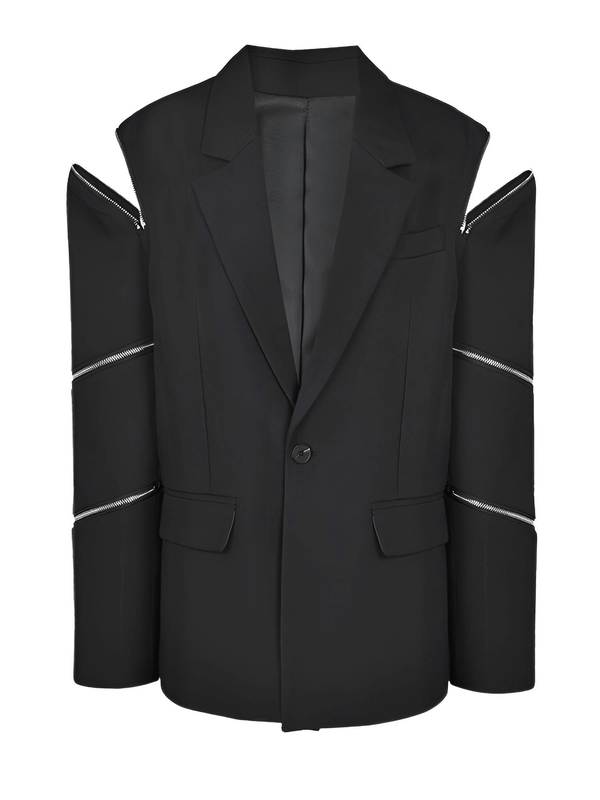 Elevate your style with the Women's Black Zipper Blazer. Discover the perfect fit at Drestiny and take advantage of our free shipping offer, along with tax coverage. As seen on FOX/NBC/CBS. Hurry, save up to 50% off for a limited time!