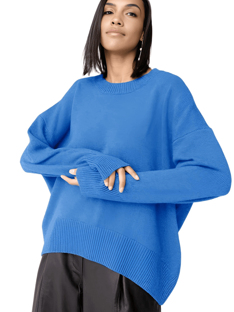 Drestiny-Blue-High Quality Casual Women's Sweater