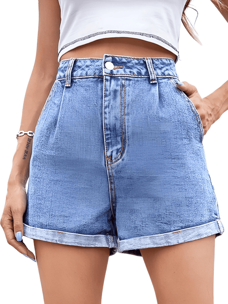 Drestiny-Blue Jean Shorts Women