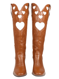 Thumbnail for Knee High Heart Shape Cowboy Boots For Women - In 8 Colors! -, Boots , Drestiny , 10, 10.5, 7.5, 8.5, 9, 9.5, Australia, Beige, Black, Boots, Brown, FR, Pink, Purple, Red, Teal, United Kingdom, United States, White, Yellow , Drestiny , www.shopdrestiny.com
