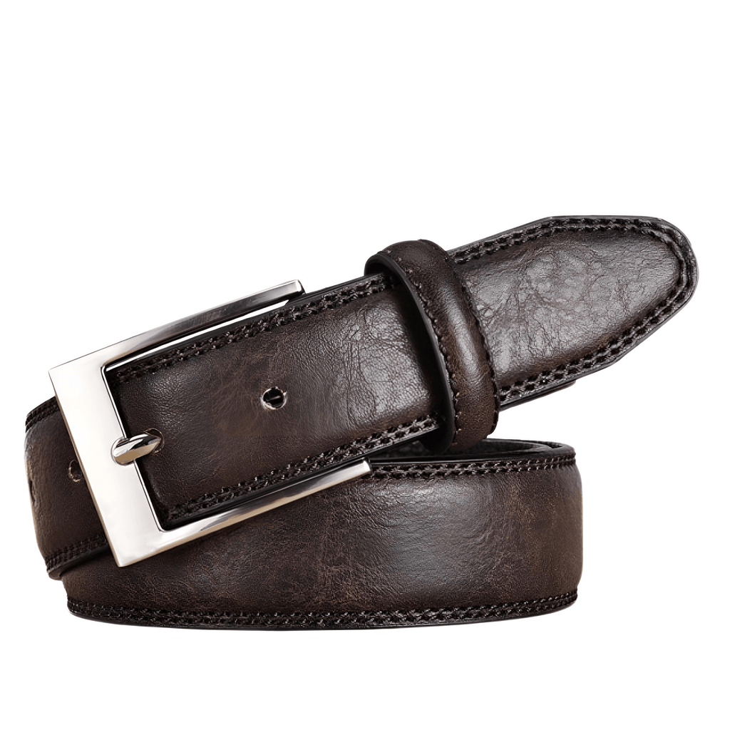 Drestiny-Men's Casual Dark Brown Trouser Belt