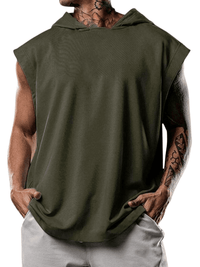 Thumbnail for Men's Loose Hooded Short Sleeve Shirt -, Hoodies , Drestiny , Army Green, Australia, Black, Dark Green, Gender_Men, Grey, Hoodies, L, M, New Zealand, Red, Short Sleeves, Sleeveless, T-Shirts, Tank Tops, United Kingdom, United States, White, XL, XXL , Drestiny , www.shopdrestiny.com