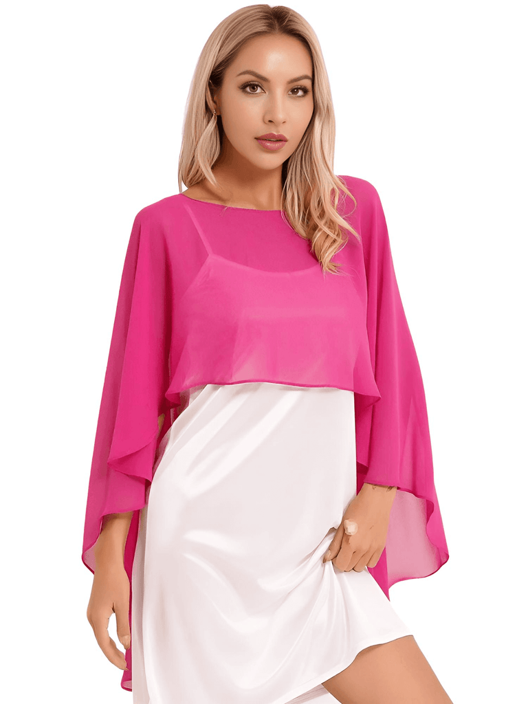 Soft Lightweight Chiffon High Low Hot Pink Shawls for Women. Shop Drestiny for Free Shipping + Tax Covered! Save up to 50% off for a Limited Time.