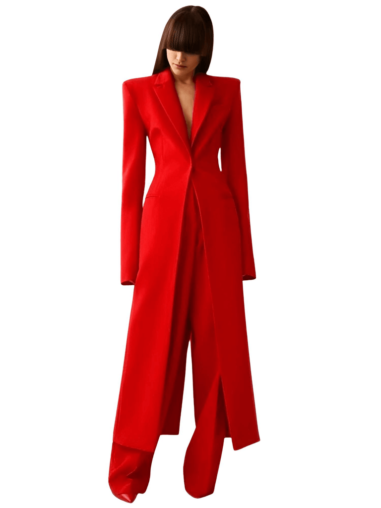 Look chic and sophisticated in the women's red pant suit set at Drestiny. Shop now to enjoy free shipping and tax coverage. Save up to 50% off!