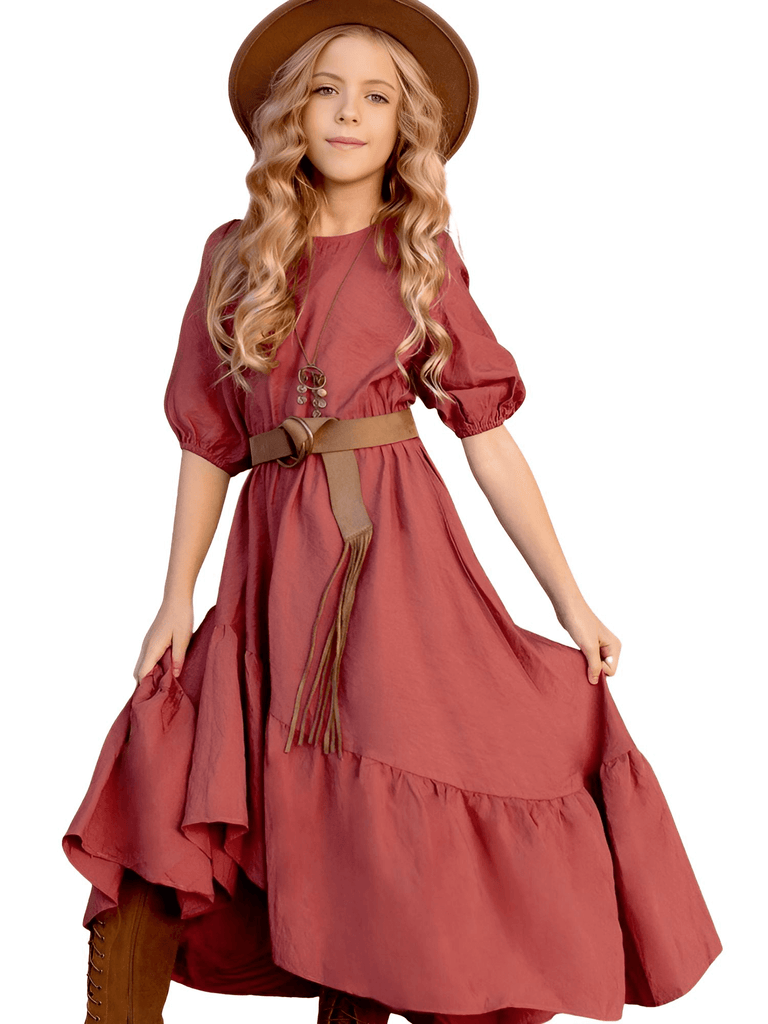 Get a girl's Bohemian layered ruffle dress for 3-12 year olds at Drestiny. Free shipping and tax covered. Save up to 50% off.