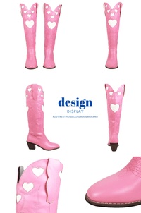 Thumbnail for Knee High Heart Shape Cowboy Boots For Women - In 8 Colors! -, Boots , Drestiny , 10, 10.5, 7.5, 8.5, 9, 9.5, Australia, Beige, Black, Boots, Brown, FR, Pink, Purple, Red, Teal, United Kingdom, United States, White, Yellow , Drestiny , www.shopdrestiny.com