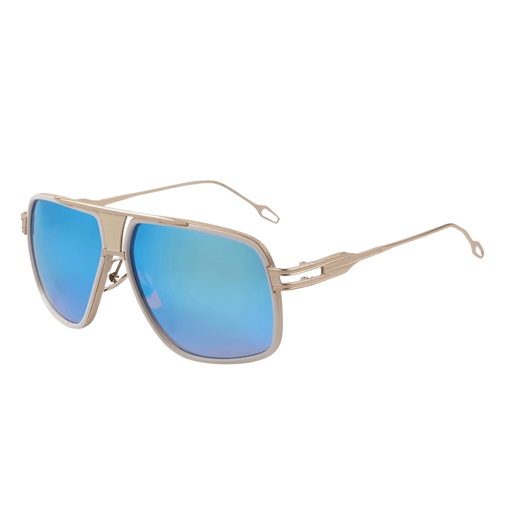 Men's Big Frame Blue Sunglasses