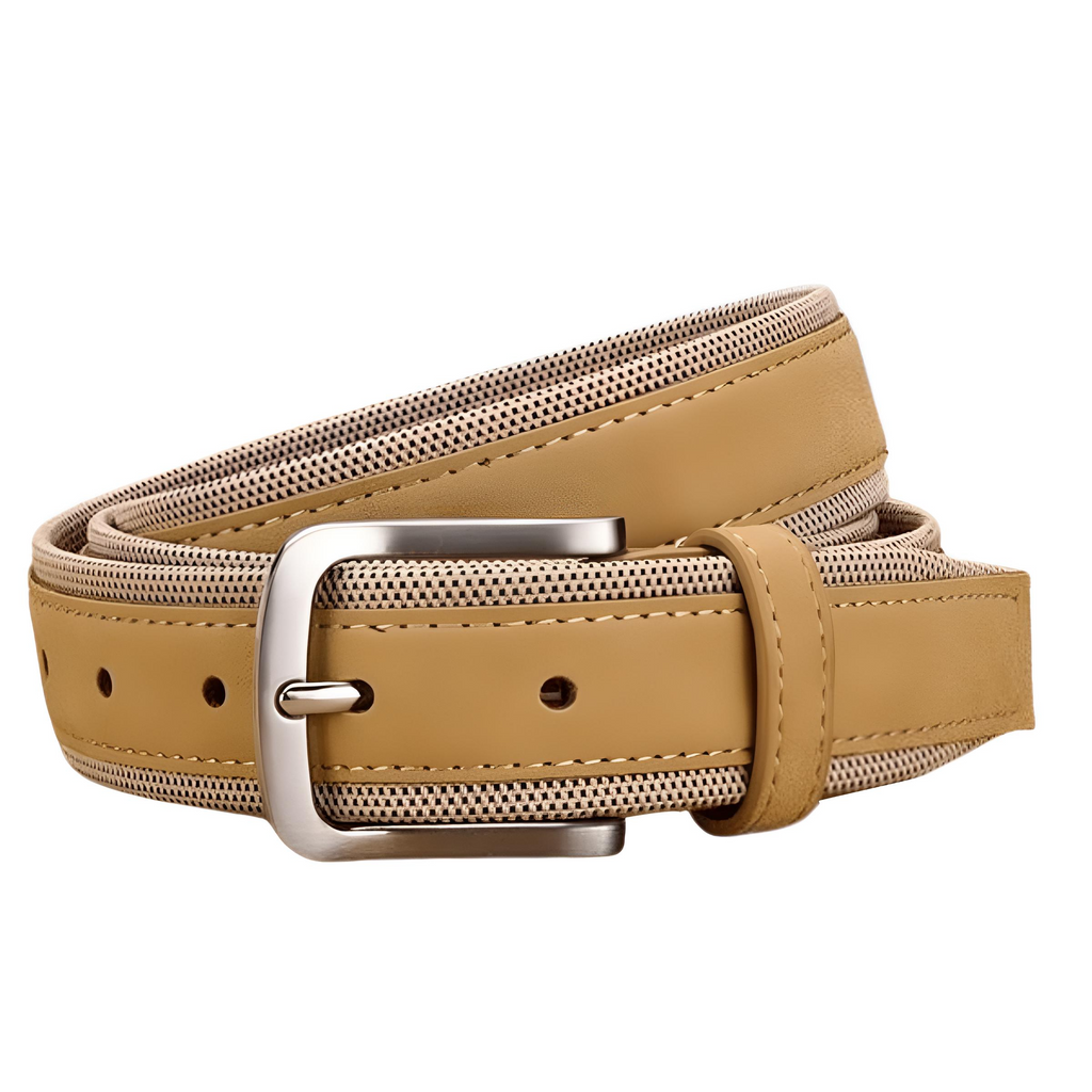 Drestiny-Men's Suede Leather Belt With Oxford Strap