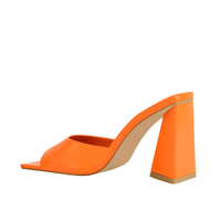 Thumbnail for Square Toe Block Heel Sandals -, Shoes , Drestiny , 10, 11, 12, 13, 14, 15, 6, 7, 8, 9, 9.5, Australia, Black, Blue, Green, Heels, Lime, Orange, Red, Sandals, United Kingdom, United States, White, Yellow , Drestiny , www.shopdrestiny.com