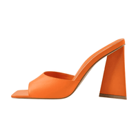 Thumbnail for Square Toe Block Heel Sandals -, Shoes , Drestiny , 10, 11, 12, 13, 14, 15, 6, 7, 8, 9, 9.5, Australia, Black, Blue, Green, Heels, Lime, Orange, Red, Sandals, United Kingdom, United States, White, Yellow , Drestiny , www.shopdrestiny.com
