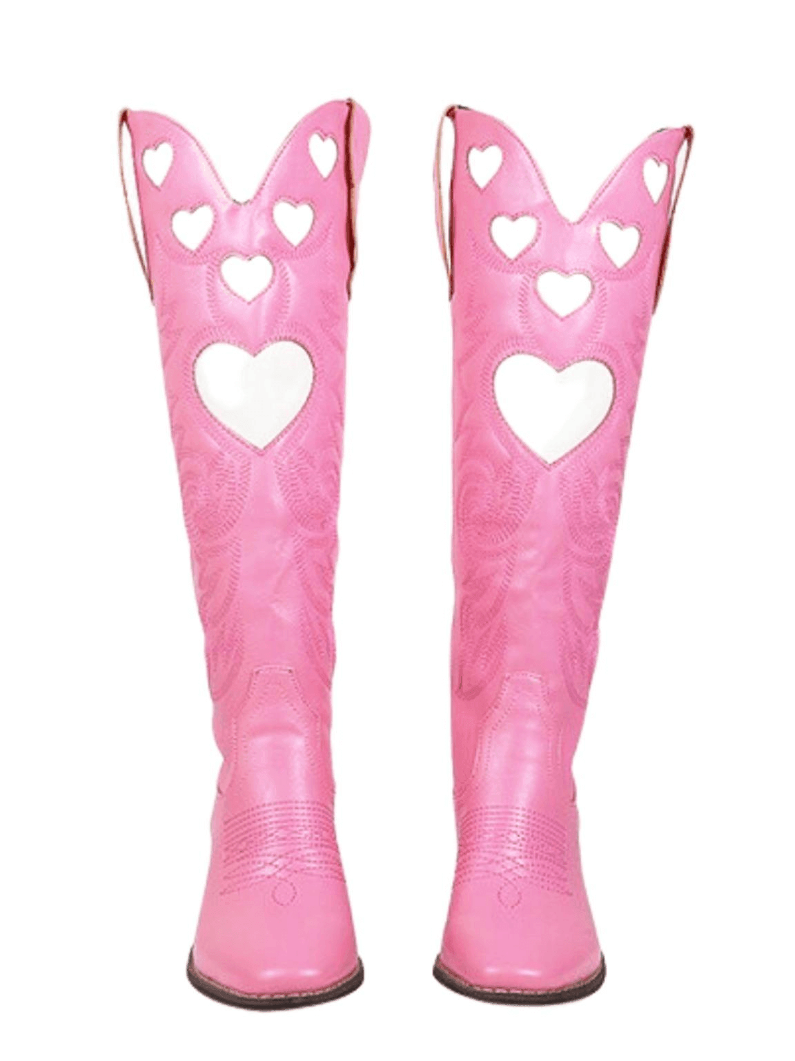 Knee High Heart Shape Cowboy Boots For Women - In 8 Colors! -, Boots , Drestiny , 10, 10.5, 7.5, 8.5, 9, 9.5, Australia, Beige, Black, Boots, Brown, FR, Pink, Purple, Red, Teal, United Kingdom, United States, White, Yellow , Drestiny , www.shopdrestiny.com