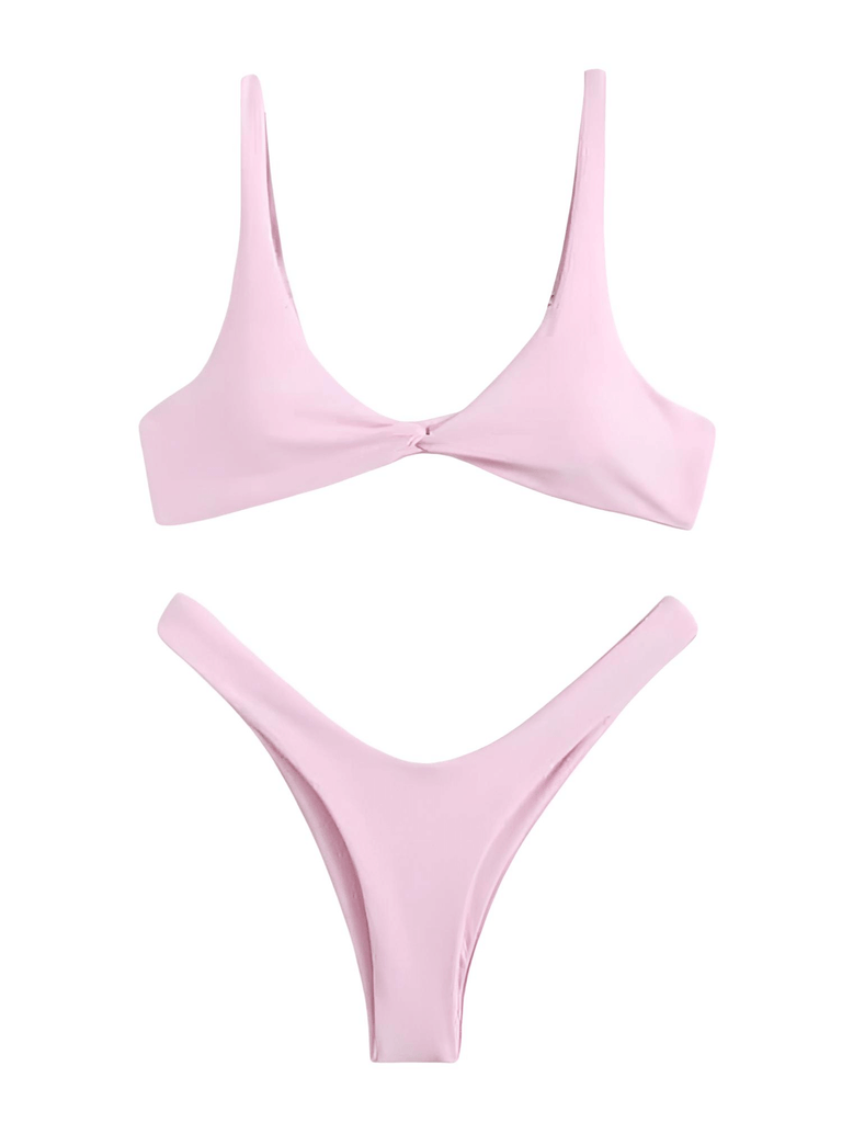 Drestiny-Pink-High Cut Bikini Set