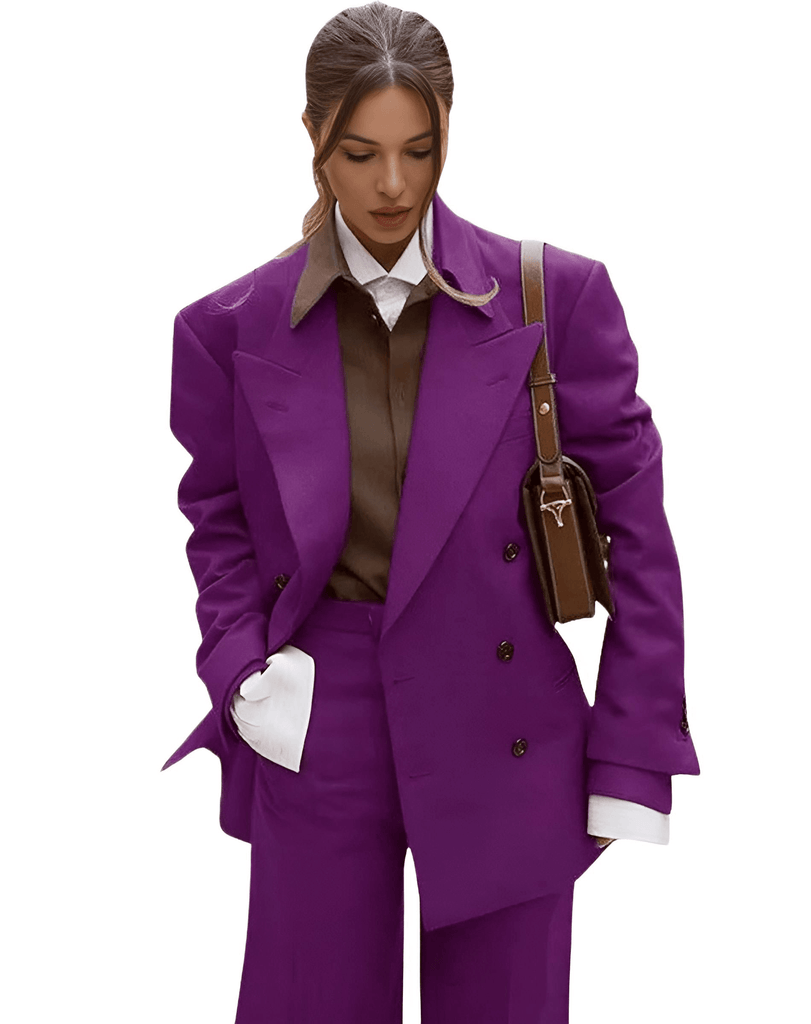 Elevate your professional look with this chic women's purple suit set at Drestiny. Enjoy free shipping and tax coverage, plus up to 50% off!