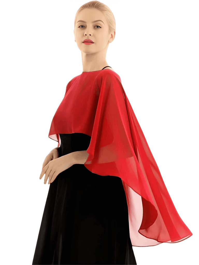 Soft Lightweight Chiffon High Low Red Shawls for Women. Shop Drestiny for Free Shipping + Tax Covered! Save up to 50% off for a Limited Time.