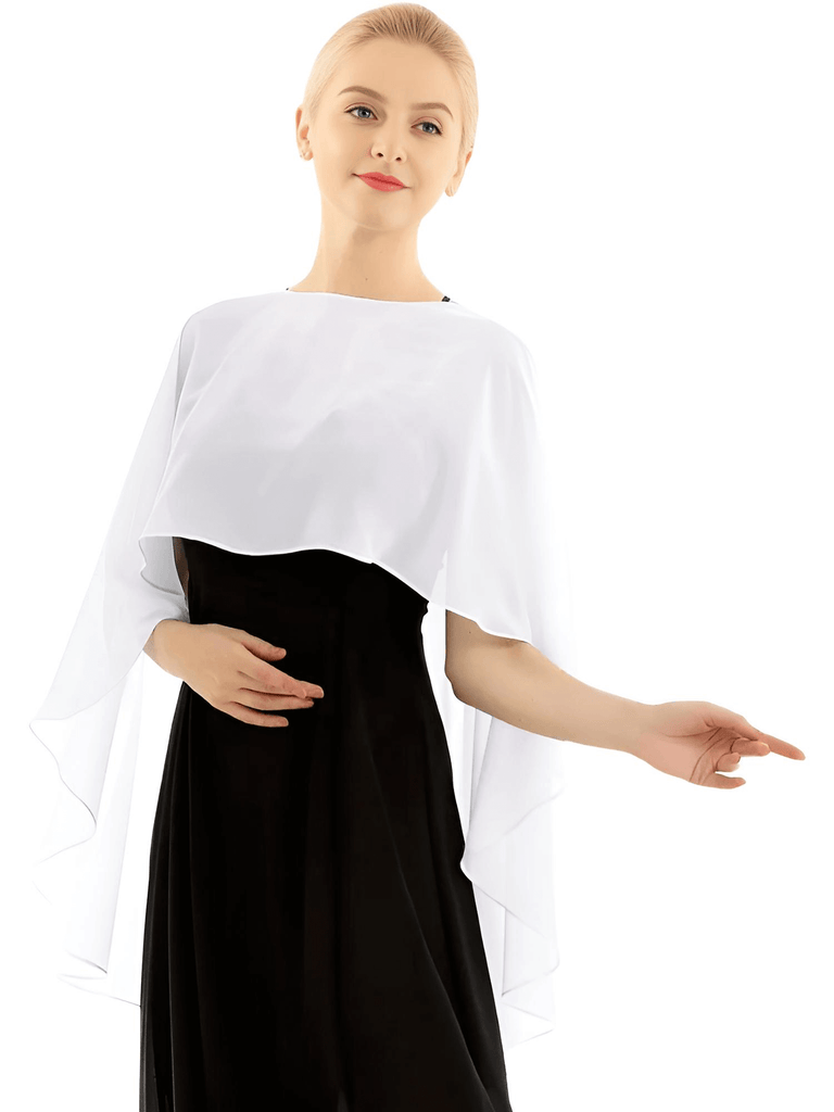 Soft Lightweight Chiffon High Low White Shawls for Women. Shop Drestiny for Free Shipping + Tax Covered! Save up to 50% off for a Limited Time.