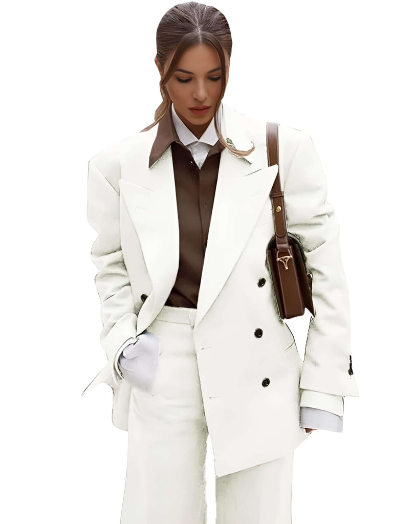 Elevate your professional look with this chic women's white suit set at Drestiny. Enjoy free shipping and tax coverage, plus up to 50% off!
