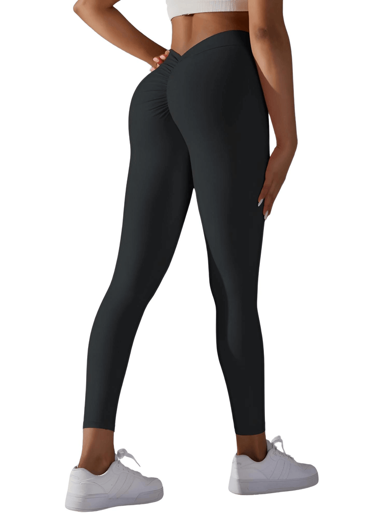 Flaunt your curves with the Women's Sexy V Butt Black Push Up Leggings! Shop at Drestiny and enjoy free shipping, plus we'll cover the tax! Save up to 50% off now!