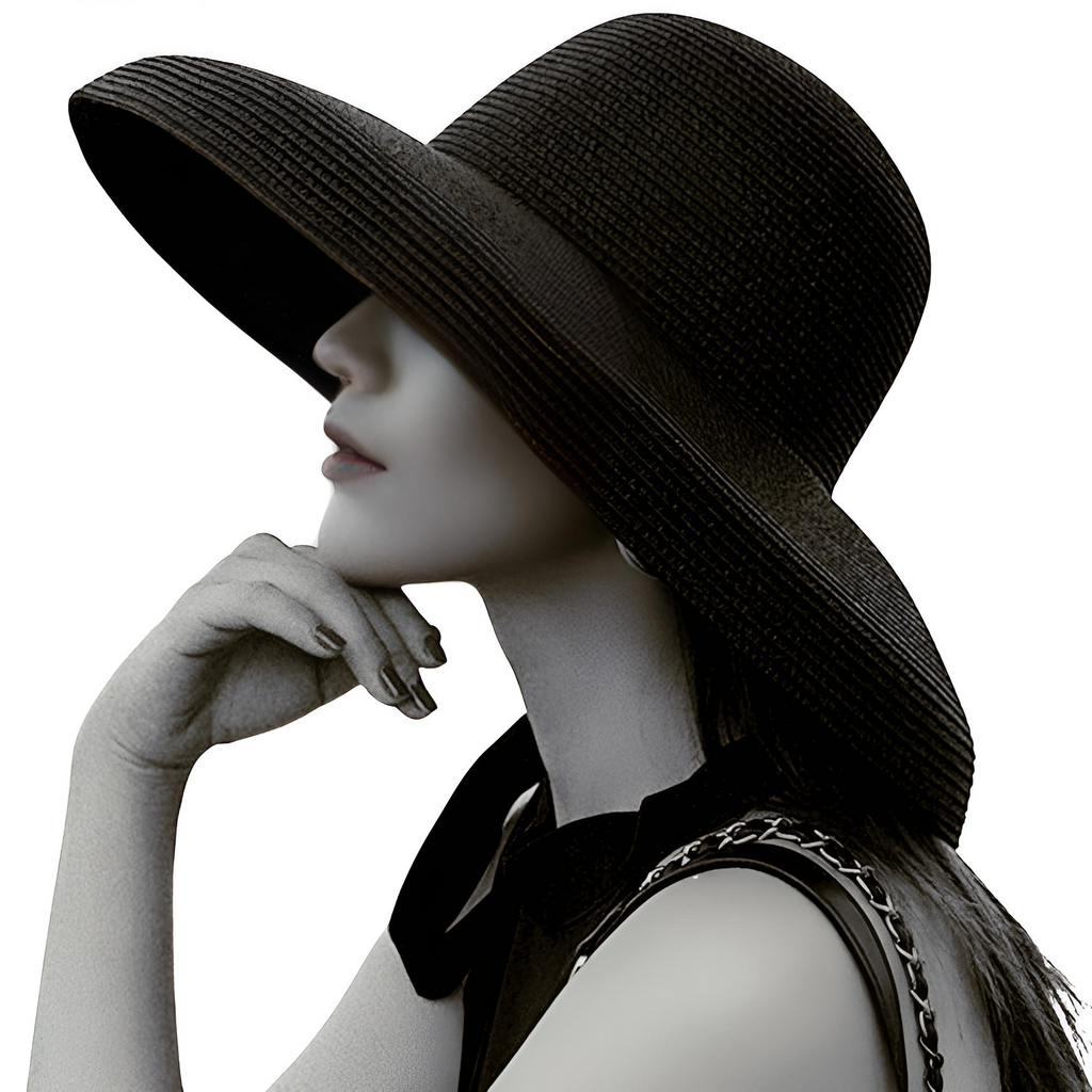 Stay stylish and protected with the Women's Black Wide Rim Beach Hat. Shop Drestiny for free shipping and tax covered! Seen on FOX, NBC, CBS.