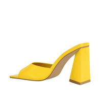 Thumbnail for Square Toe Block Heel Sandals -, Shoes , Drestiny , 10, 11, 12, 13, 14, 15, 6, 7, 8, 9, 9.5, Australia, Black, Blue, Green, Heels, Lime, Orange, Red, Sandals, United Kingdom, United States, White, Yellow , Drestiny , www.shopdrestiny.com