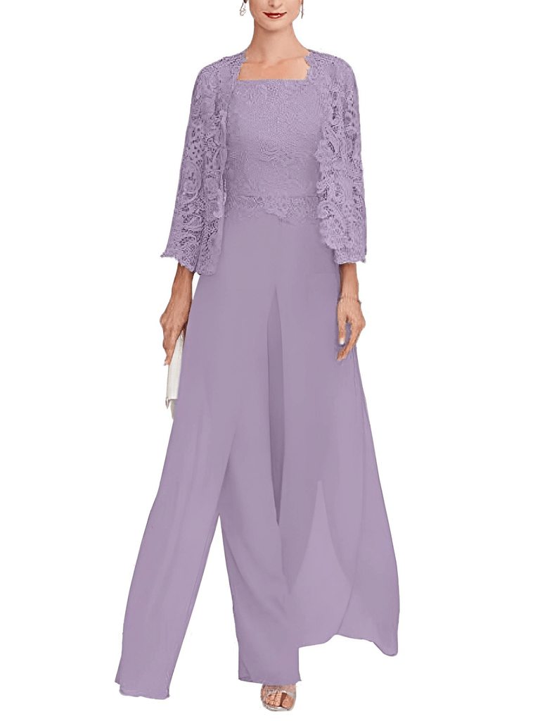 Look stunning in this elegant purple lace pant suit at Drestiny! Enjoy free shipping and let us cover the tax. Seen on FOX, NBC, and CBS. Save up to 50%!