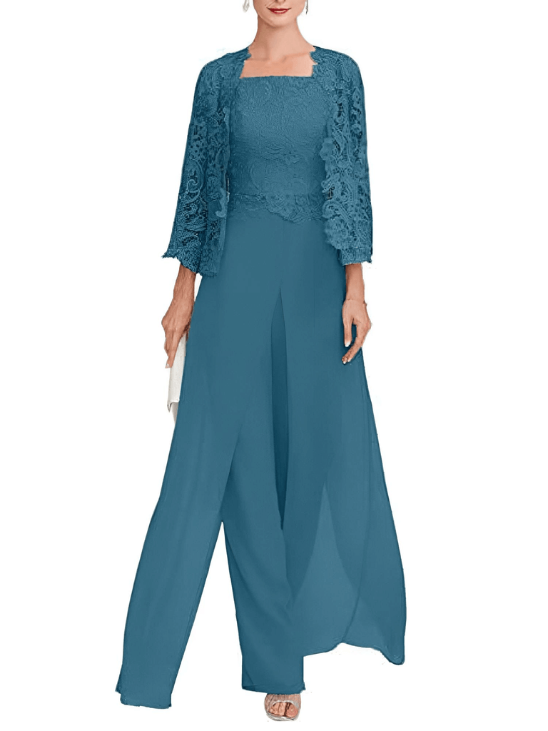 Look stunning in this elegant lace pant suit at Drestiny! Enjoy free shipping and let us cover the tax. Seen on FOX, NBC, and CBS. Save up to 50%!