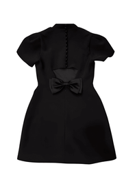 Thumbnail for Elegant Hollow Out Red Mini Dress With Fashion Bow, Drestiny, Mini Dresses, Mini Dress, Short Sleeves, United States, Canada, White, Black, Australia, New Zealand, United Kingdom, FR, Red, S, M, L, 4, 6, 8, 10, XL, shopdrestiny.com
