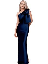 Thumbnail for Elegant One-Shoulder Satin Mermaid Dress Back Split With Bow Floor Length Prom Special Occasion Formal Party Gown Custom, Drestiny, Maxi Dresses, One Shoulder, Sleeveless, 2, 4, 6, 8, 10, Custom Size, Custom Color, United States, USA, Canada, Australia, New zealand, United Kingdom, UK, Taupe, Sky Blue, Mauve, Wine Red, Red, Pink, Emerald Green, Navy Blue, Champagne, Fuchsia, Orange, Lilac, Gold, Royal Blue, Black, One Shoulder Custom Dress, One Shoulder Maxi Dress, shopdrestiny.com