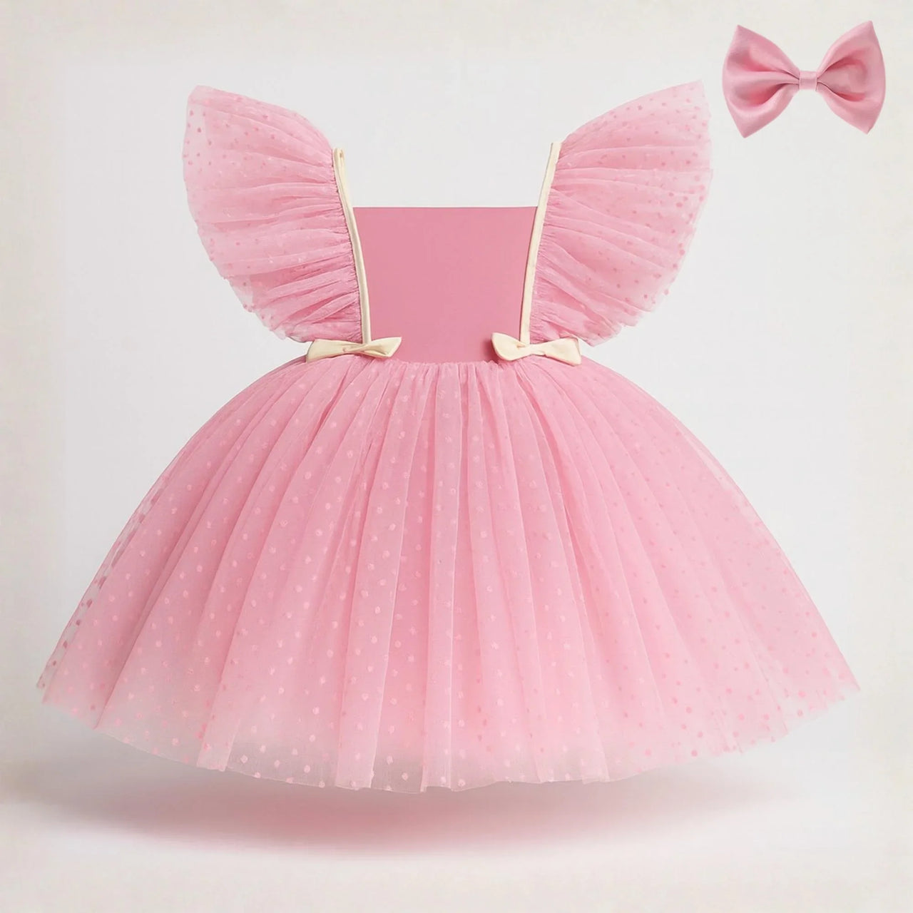 Elegant Sequin Girl's Ruffle Tutu Dress