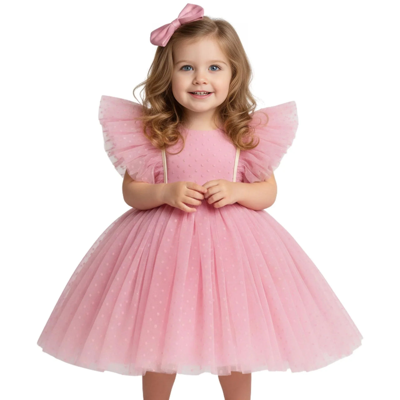 Elegant Sequin Girl's Ruffle Tutu Dress
