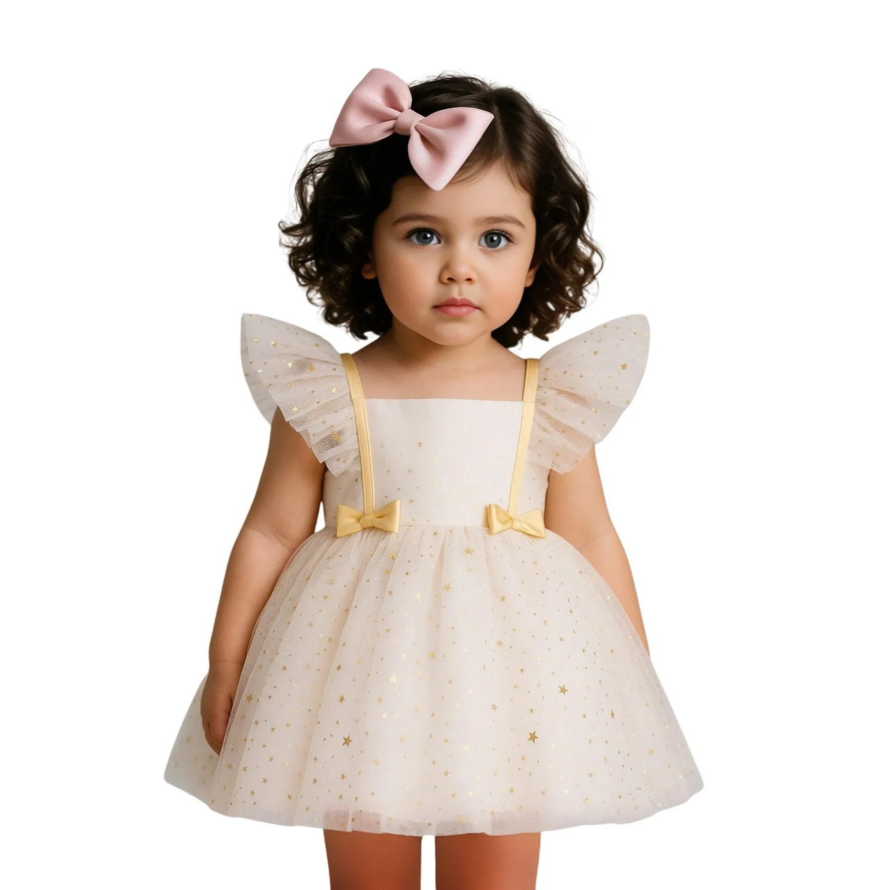 Elegant Sequin Girl's Ruffle Tutu Dress