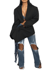 Thumbnail for Elegant Women's Blazer Skirt Set Lapel Collar Jacket and Bandage Mini Skirt 2 Piece New Office Work Outfits -, Outfit Sets , Drestiny , 10, 12, 14, 4, 6, 8, Apricot, Australia, Black, Blazers, Dark Blue, FR, Jackets, L, Long Sleeves, M, Navy, New Zealand, Off White, S, Sets, Skirt Sets, Skirts, United Kingdom, United States, XL, XXL , Drestiny , www.shopdrestiny.com