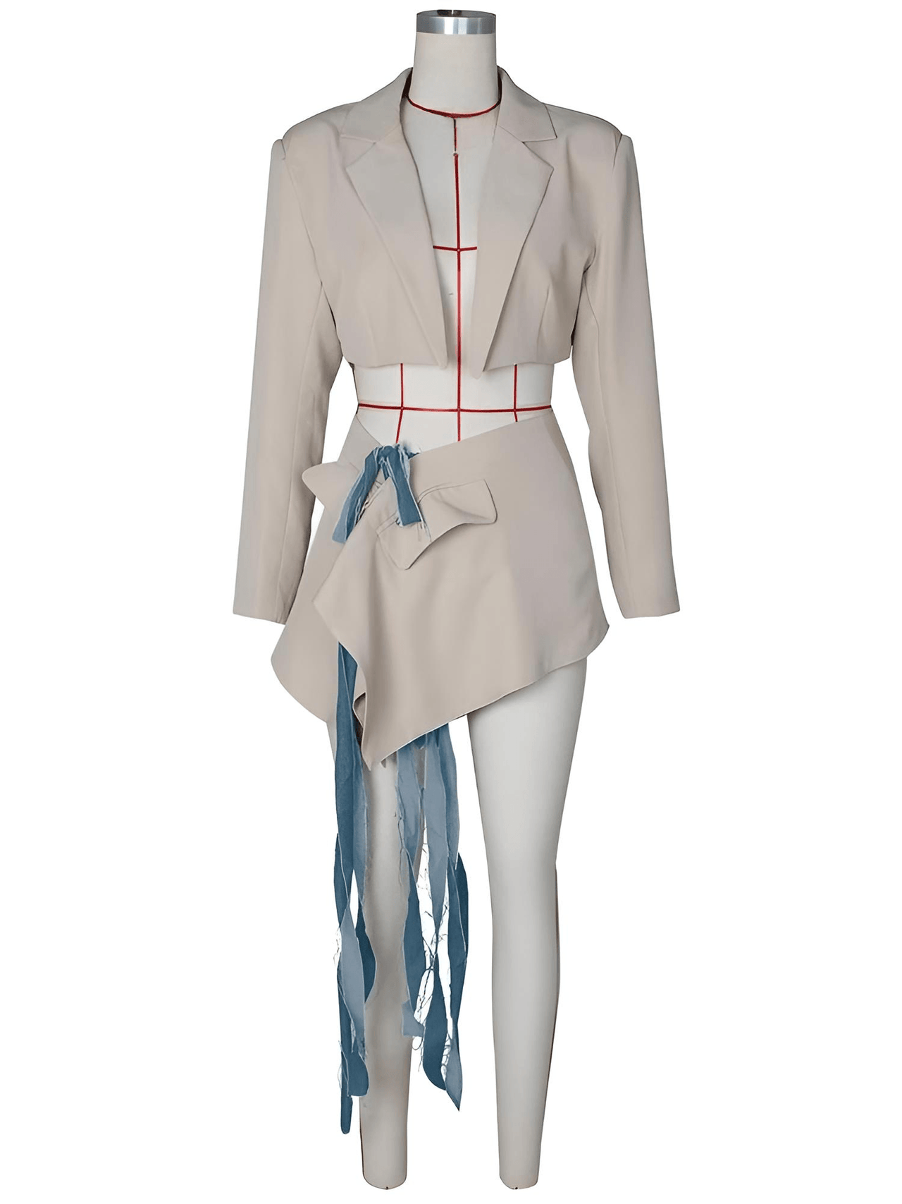 Elegant Women's Blazer Skirt Set Lapel Collar Jacket and Bandage Mini Skirt 2 Piece New Office Work Outfits -, Outfit Sets , Drestiny , 10, 12, 14, 4, 6, 8, Apricot, Australia, Black, Blazers, Dark Blue, FR, Jackets, L, Long Sleeves, M, Navy, New Zealand, Off White, S, Sets, Skirt Sets, Skirts, United Kingdom, United States, XL, XXL , Drestiny , www.shopdrestiny.com