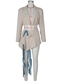 Thumbnail for Elegant Women's Blazer Skirt Set Lapel Collar Jacket and Bandage Mini Skirt 2 Piece New Office Work Outfits -, Outfit Sets , Drestiny , 10, 12, 14, 4, 6, 8, Apricot, Australia, Black, Blazers, Dark Blue, FR, Jackets, L, Long Sleeves, M, Navy, New Zealand, Off White, S, Sets, Skirt Sets, Skirts, United Kingdom, United States, XL, XXL , Drestiny , www.shopdrestiny.com