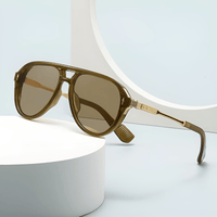 Thumbnail for European and American Men's Aviator Sunglasses Retro Double-Boron Sunglasses, Drestiny, Sunglasses, United States, USA, Canada, Gender_Men, Australia, New Zealand, United Kingdom, UK, Army Green, Black, Photochromic, Gradient Grey, Black-Multi, Ginger, Classic men's aviator sunglasses, Men's aviator sunglasses brands, green men's aviator sunglasses, shopdrestiny.com