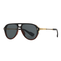 Thumbnail for European and American Men's Aviator Sunglasses Retro Double-Boron Sunglasses, Drestiny, Sunglasses, United States, USA, Canada, Gender_Men, Australia, New Zealand, United Kingdom, UK, Army Green, Black, Photochromic, Gradient Grey, Black-Multi, Ginger, Classic men's aviator sunglasses, Men's aviator sunglasses brands, black  men's aviator sunglasses, shopdrestiny.com