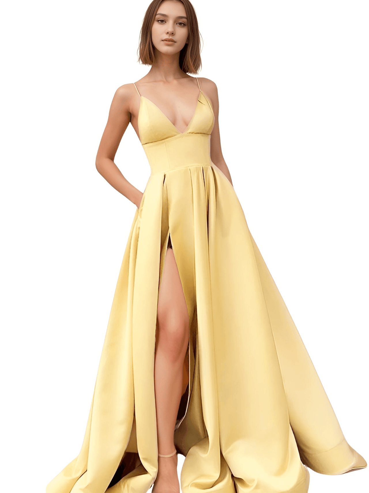 Evening Gown With Pockets - Get Custom Sizing & Colors! -, Maxi Dress , Drestiny , 10, 12, 14, 16, 2, 4, 6, 8, Apricot, Australia, Black, Blue, Canada, Dark Green, Deep Pink, Green, Khaki, Light Blue, Maxi Dresses, New Zealand, Pink, Purple, Red, Royal Blue, Sleeveless, Teal, United Kingdom, United States, Yellow , Drestiny , www.shopdrestiny.com