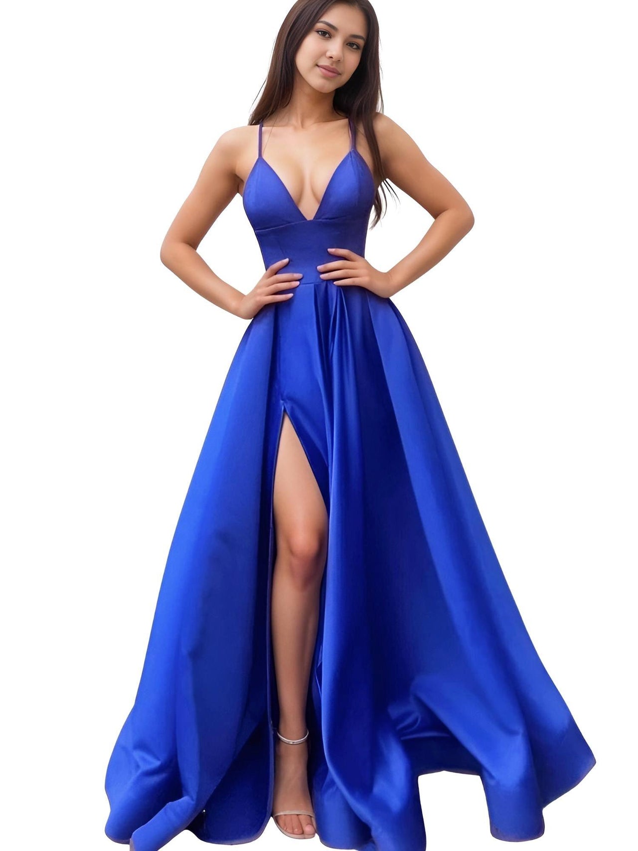 Evening Gown With Pockets - Get Custom Sizing & Colors! -, Maxi Dress , Drestiny , 10, 12, 14, 16, 2, 4, 6, 8, Apricot, Australia, Black, Blue, Canada, Dark Green, Deep Pink, Green, Khaki, Light Blue, Maxi Dresses, New Zealand, Pink, Purple, Red, Royal Blue, Sleeveless, Teal, United Kingdom, United States, Yellow , Drestiny , www.shopdrestiny.com