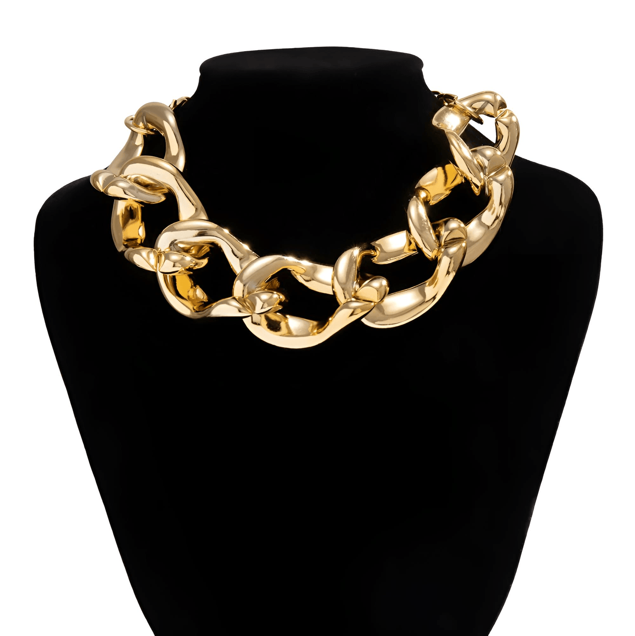 Thick Chain Short Exaggerated Choker Necklace For Women Trendy Statement Collar On The Neck Accessories Fashion Jewelry, Drestiny, Necklaces, Gender_Women, Gold, Silver, United States, USA, Canada, Australia, New Zealand, United Kingdom, UK, Thick chain choker, statement chain necklace, Chunky choker necklace, Oversized chain choker, gold thick chain choker, shopdrestiny.com