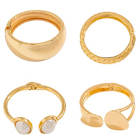 Thumbnail for Exaggerated Women's Gold Chunky Bangles Arm Bracelet Women's Jewelry, Drestiny, Bracelets, Gold, United States, USA, Canada, Gender_Women, Australia, New Zealand, United Kingdom, UK, Gold Bangle Bracelets for Women, Chunky gold cuff braeclet, Thick Gold Bangle, Gold Stacking Bangles, shopdrestiny.com