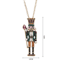 Thumbnail for Exquisite Colorful Crystals Nutcracker Ballet Pendant Necklace -, Necklaces , Drestiny , Australia, Black, Canada, Gender_Women, Green, Necklaces, New Zealand, Orange, Pink, Purple, United Kingdom, United States, White , Drestiny , www.shopdrestiny.com