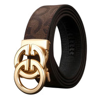 Thumbnail for Famous Style Metal Buckle Belt Luxury Brand Belt Split Leather Belts Unisex Strap Jeans -, Belts , Drestiny , Australia, Belts, Black, Canada, Dark Brown, Light Brown, New Zealand, Silver, Tan, United Kingdom, United States , Drestiny , www.shopdrestiny.com