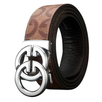 Thumbnail for Famous Style Metal Buckle Belt Luxury Brand Belt Split Leather Belts Unisex Strap Jeans -, Belts , Drestiny , Australia, Belts, Black, Canada, Dark Brown, Light Brown, New Zealand, Silver, Tan, United Kingdom, United States , Drestiny , www.shopdrestiny.com