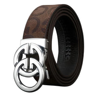 Thumbnail for Famous Style Metal Buckle Belt Luxury Brand Belt Split Leather Belts Unisex Strap Jeans -, Belts , Drestiny , Australia, Belts, Black, Canada, Dark Brown, Light Brown, New Zealand, Silver, Tan, United Kingdom, United States , Drestiny , www.shopdrestiny.com