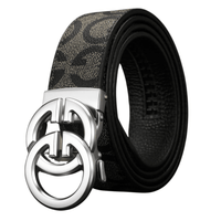 Thumbnail for Famous Style Metal Buckle Belt Luxury Brand Belt Split Leather Belts Unisex Strap Jeans -, Belts , Drestiny , Australia, Belts, Black, Canada, Dark Brown, Light Brown, New Zealand, Silver, Tan, United Kingdom, United States , Drestiny , www.shopdrestiny.com