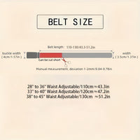 Thumbnail for Fashion Men's Genuine Leather Belts Automatic Buckle Adjustable Ratchet Belt Jeans Belt Formal Belt, Drestiny, Belts, Gender_Men, FR, Black, Silver, United States, Canada, Australia, New Zealand, United Kingdom, 110cm, 115cm, 120cm, 125cm, 130cm, shopdrestiny.com