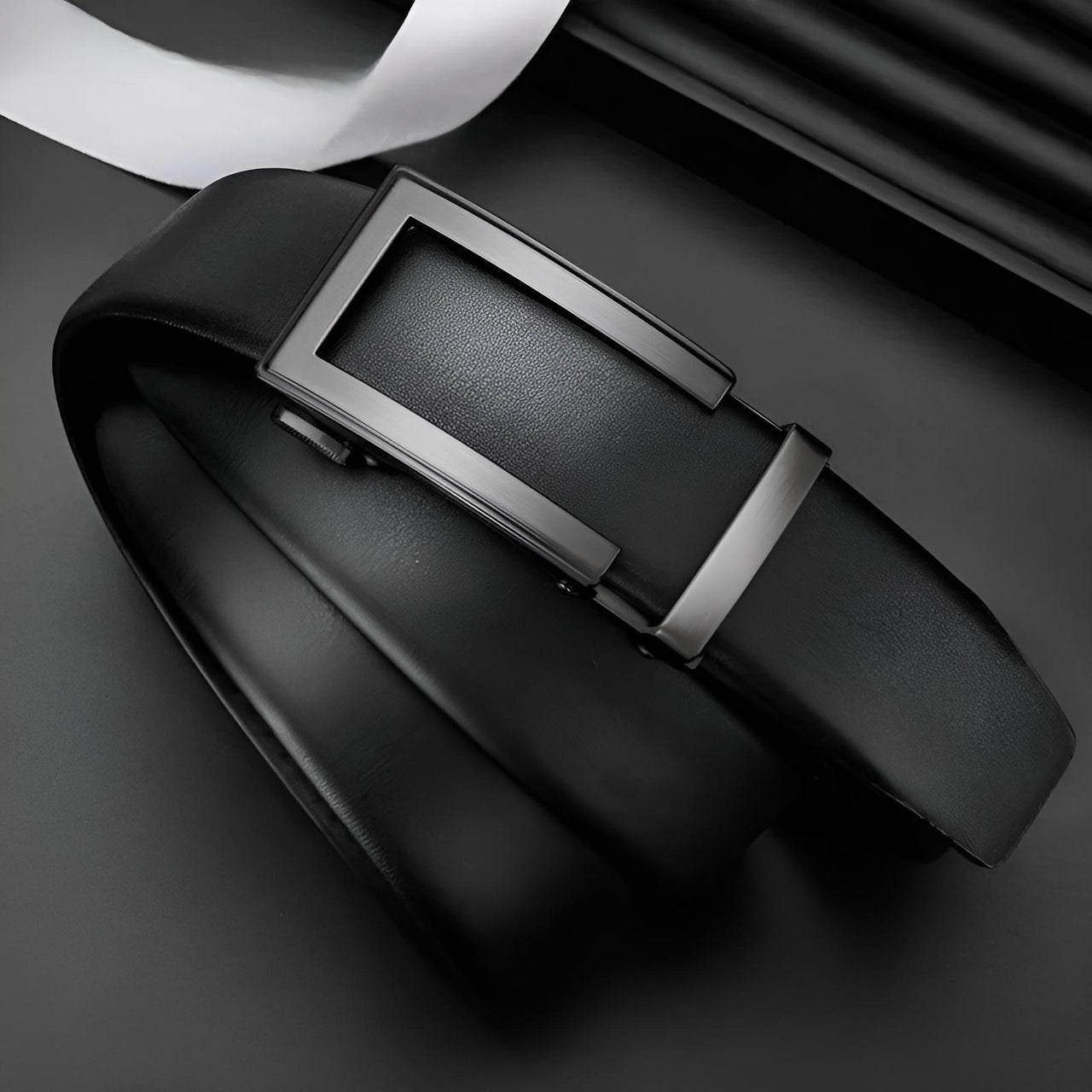 Fashion Men's Genuine Leather Belts Automatic Buckle Adjustable Ratchet Belt Jeans Belt Formal Belt, Drestiny, Belts, Gender_Men, FR, Black, Silver, United States, Canada, Australia, New Zealand, United Kingdom, 110cm, 115cm, 120cm, 125cm, 130cm, shopdrestiny.com