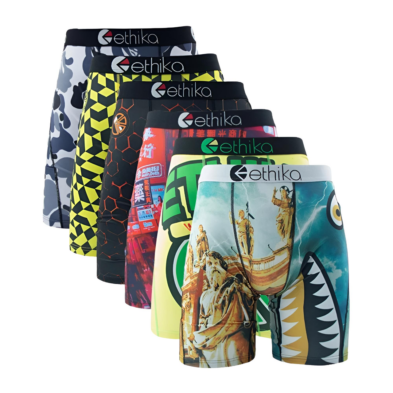 Fashion Print 6Pcs Men's Boxers Briefs Men's Underpants Boxer Shorts Sexy S-XXL, Drestiny, Men's Boxer Briefs, Best Men's Boxer Briefs, Comfortable Men's Boxer Briefs, United States, USA, Australia, United Kingdom, UK, S, M, L, XL, XXL, 2XL, Shopdrestiny.com