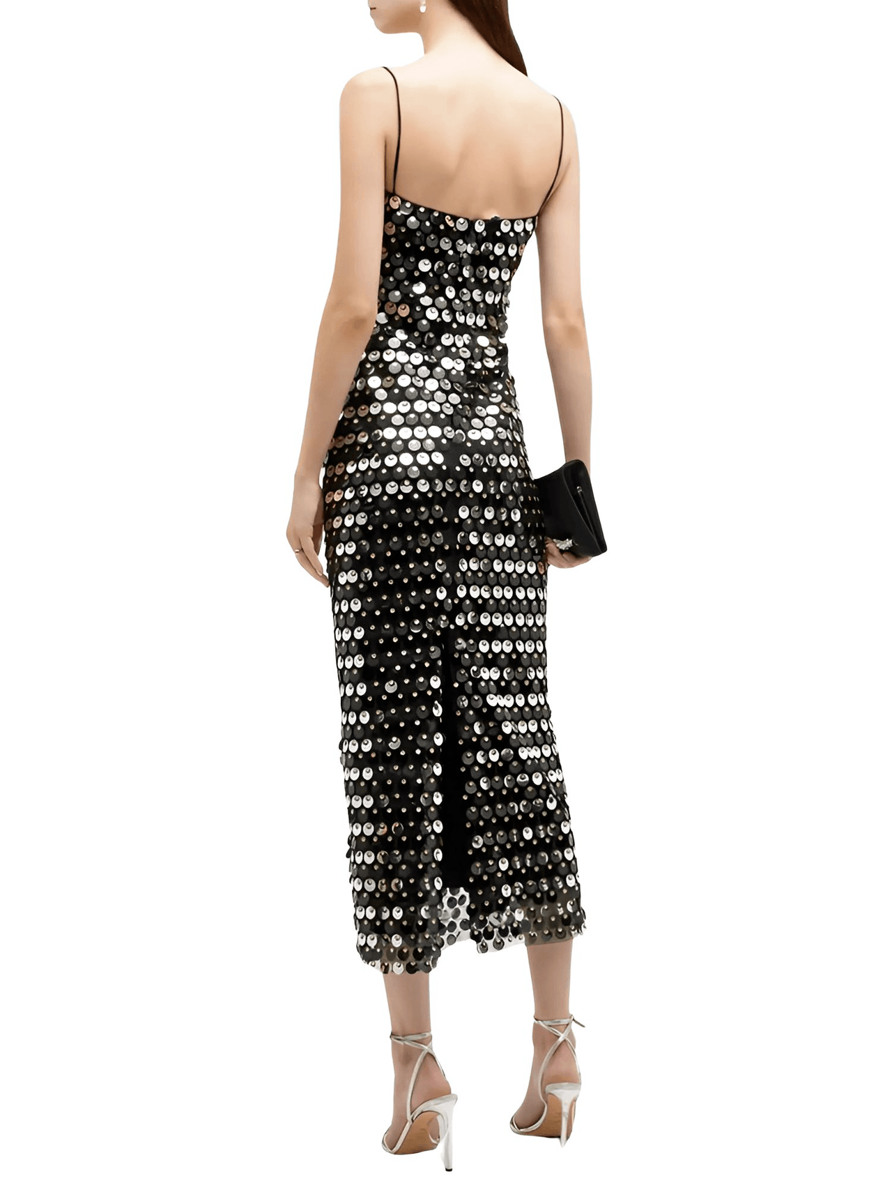 Fashionable Sexy Beaded Irregular Dresses Women's Colorful Sequin Dresses, Drestiny, Dresses that are trending, shop for dresses, Midi Dresses, Ankle Length Dresses, Sleeveless, S, M, L, United States, Canada, Australia, New Zealand, United Kingdom, Green, Silver, Pink, Ivory, Black, Dark Green, Champagne, Deep PInk, shopdrestiny.com